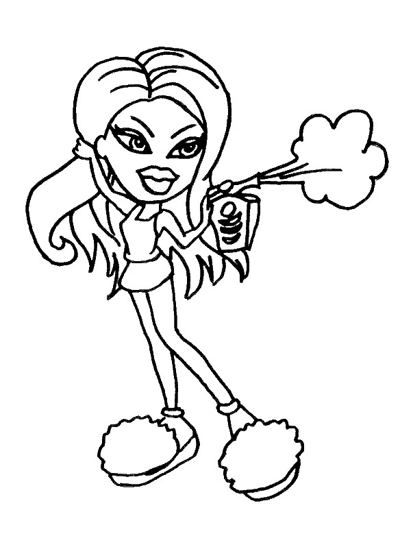 Dibujo para colorear: Bratz (Dibujos animados) #32458 - Dibujos para Colorear e Imprimir Gratis