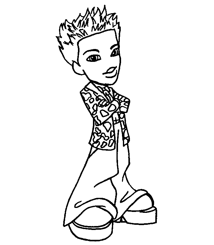 Dibujo para colorear: Bratz (Dibujos animados) #32469 - Dibujos para Colorear e Imprimir Gratis