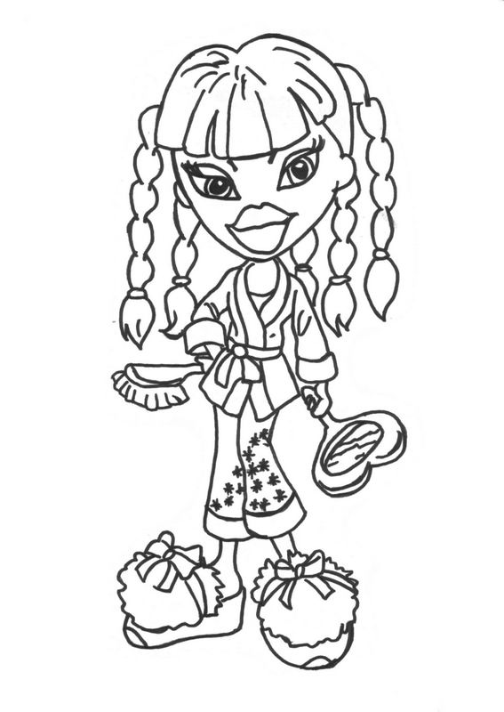 Dibujo para colorear: Bratz (Dibujos animados) #32473 - Dibujos para Colorear e Imprimir Gratis