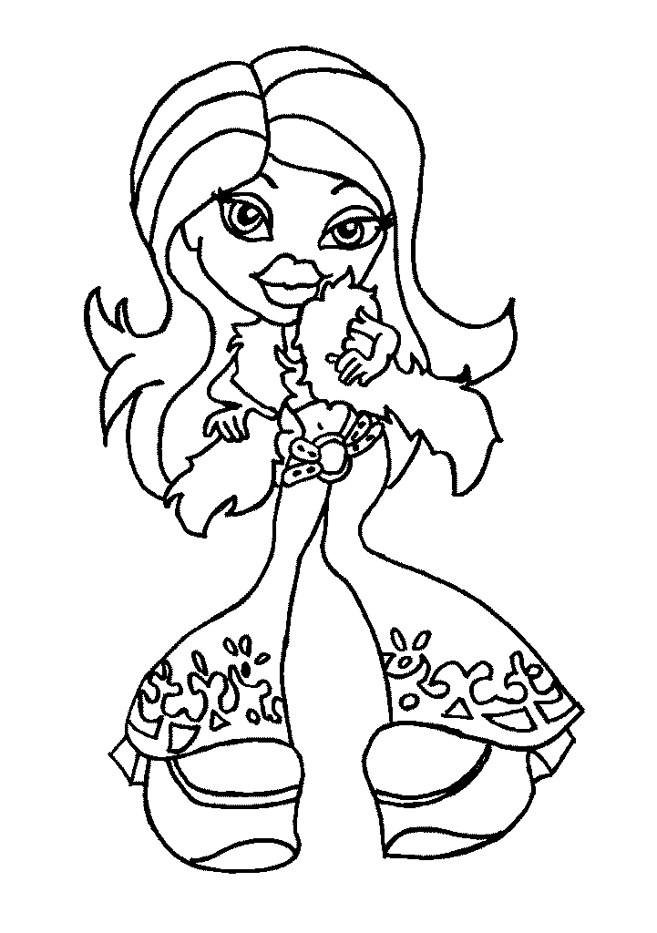 Dibujo para colorear: Bratz (Dibujos animados) #32480 - Dibujos para Colorear e Imprimir Gratis