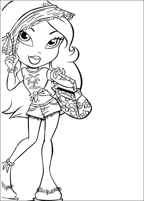 Dibujo para colorear: Bratz (Dibujos animados) #32483 - Dibujos para Colorear e Imprimir Gratis