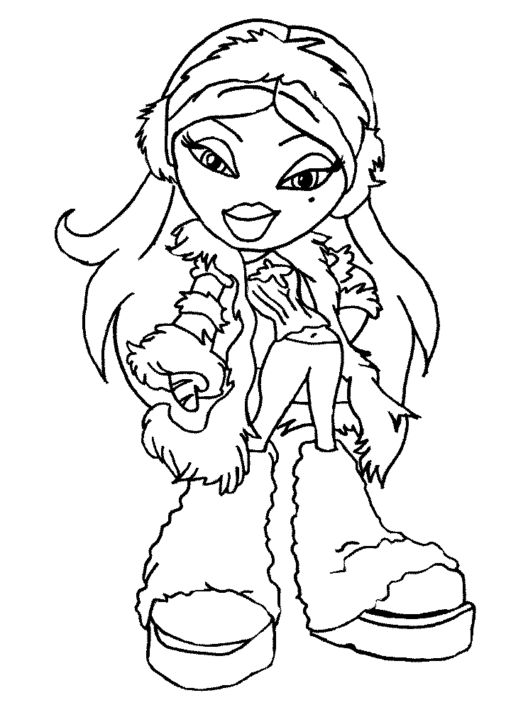 Dibujo para colorear: Bratz (Dibujos animados) #32495 - Dibujos para Colorear e Imprimir Gratis