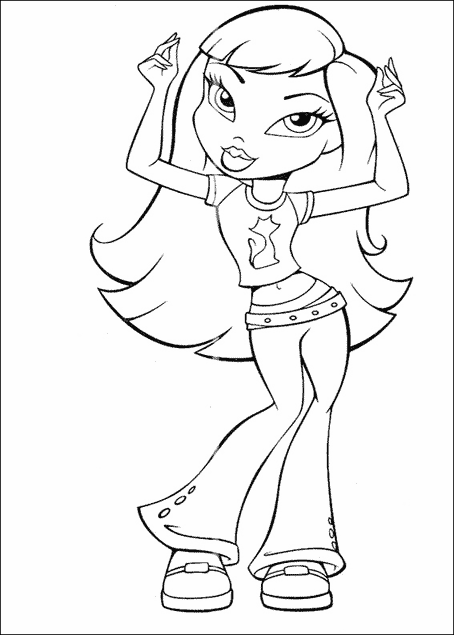 Dibujo para colorear: Bratz (Dibujos animados) #32516 - Dibujos para Colorear e Imprimir Gratis