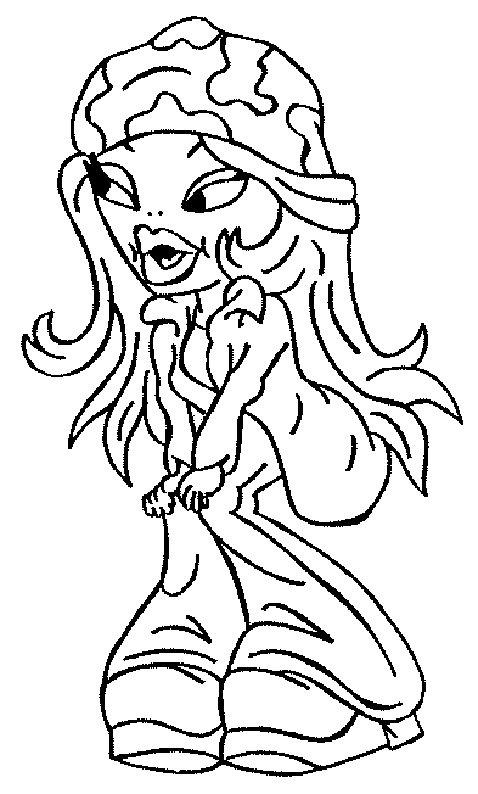 Dibujo para colorear: Bratz (Dibujos animados) #32519 - Dibujos para Colorear e Imprimir Gratis