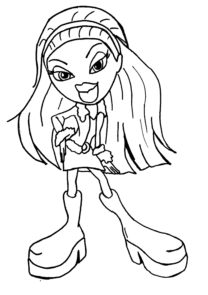 Dibujo para colorear: Bratz (Dibujos animados) #32521 - Dibujos para Colorear e Imprimir Gratis