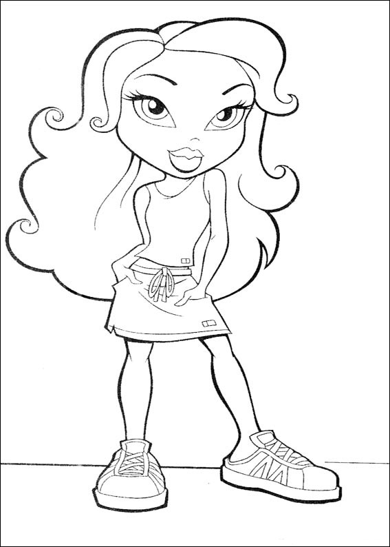 Dibujo para colorear: Bratz (Dibujos animados) #32526 - Dibujos para Colorear e Imprimir Gratis