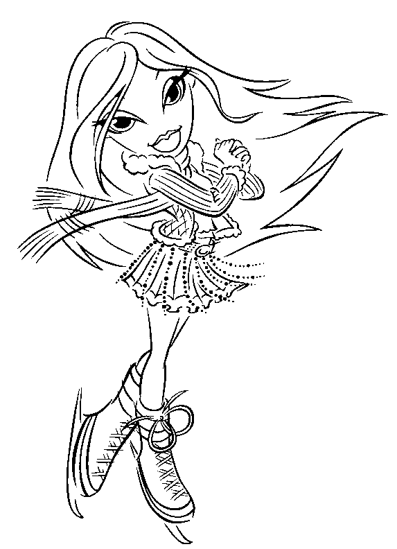 Dibujo para colorear: Bratz (Dibujos animados) #32531 - Dibujos para Colorear e Imprimir Gratis