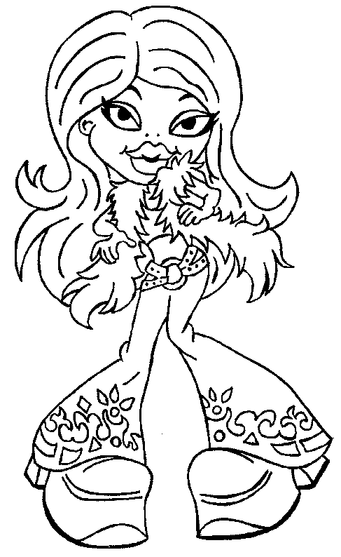 Dibujo para colorear: Bratz (Dibujos animados) #32537 - Dibujos para Colorear e Imprimir Gratis