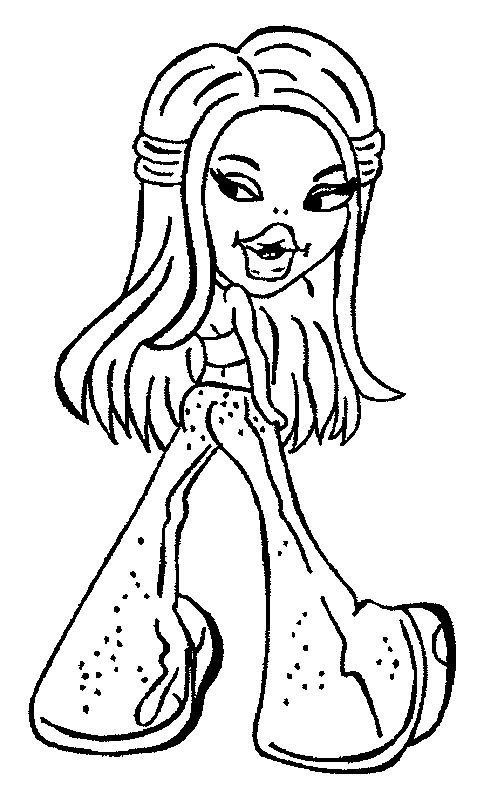 Dibujo para colorear: Bratz (Dibujos animados) #32551 - Dibujos para Colorear e Imprimir Gratis