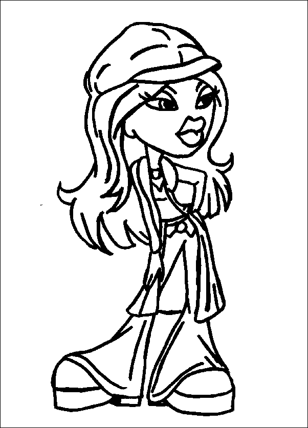 Dibujo para colorear: Bratz (Dibujos animados) #32552 - Dibujos para Colorear e Imprimir Gratis