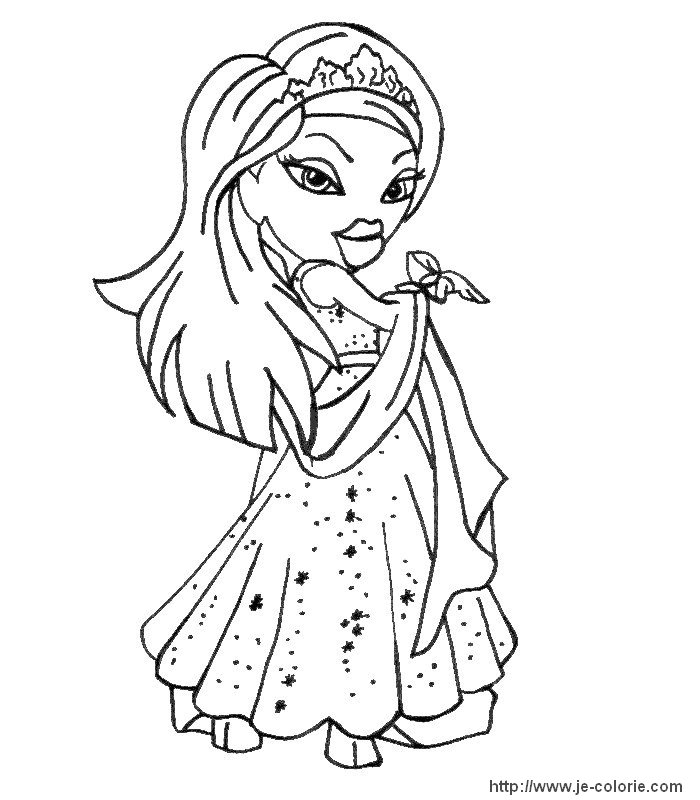 Dibujo para colorear: Bratz (Dibujos animados) #32560 - Dibujos para Colorear e Imprimir Gratis