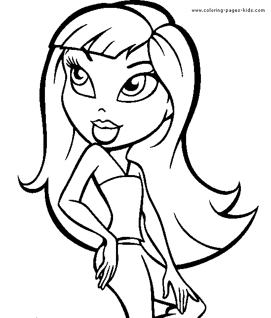 Dibujo para colorear: Bratz (Dibujos animados) #32562 - Dibujos para Colorear e Imprimir Gratis