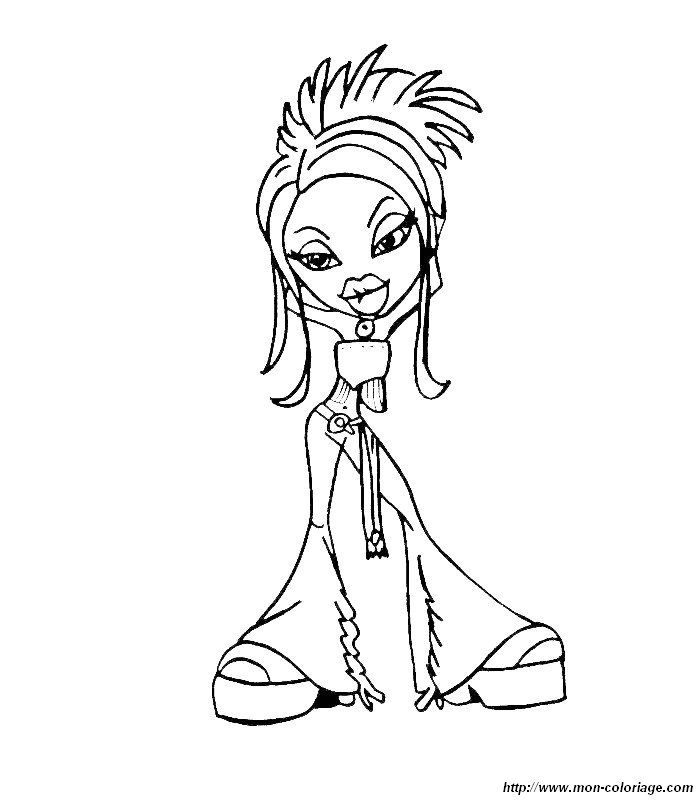 Dibujo para colorear: Bratz (Dibujos animados) #32570 - Dibujos para Colorear e Imprimir Gratis