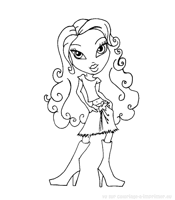 Dibujo para colorear: Bratz (Dibujos animados) #32571 - Dibujos para Colorear e Imprimir Gratis