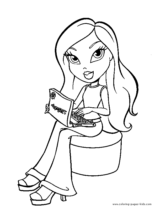 Dibujo para colorear: Bratz (Dibujos animados) #32595 - Dibujos para Colorear e Imprimir Gratis