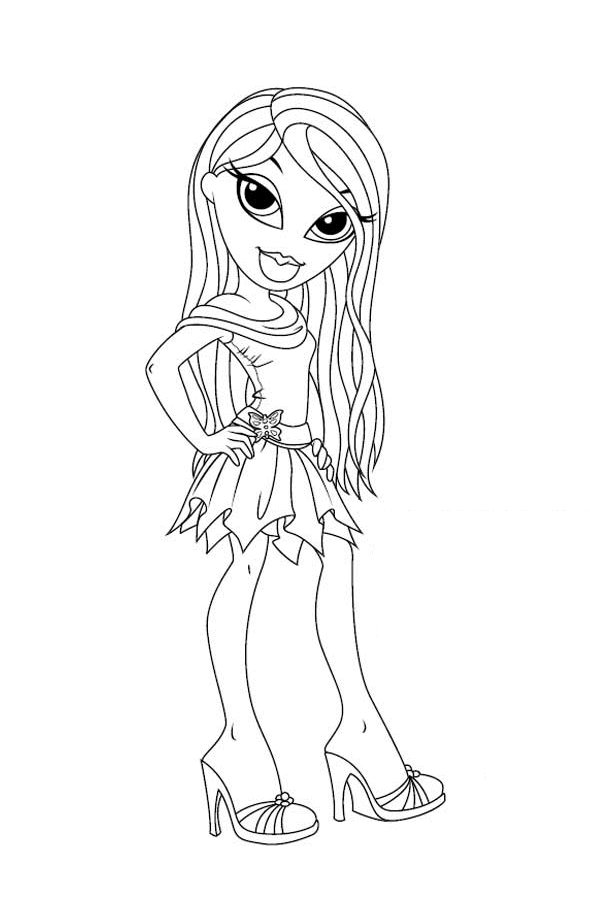 Dibujo para colorear: Bratz (Dibujos animados) #32601 - Dibujos para Colorear e Imprimir Gratis