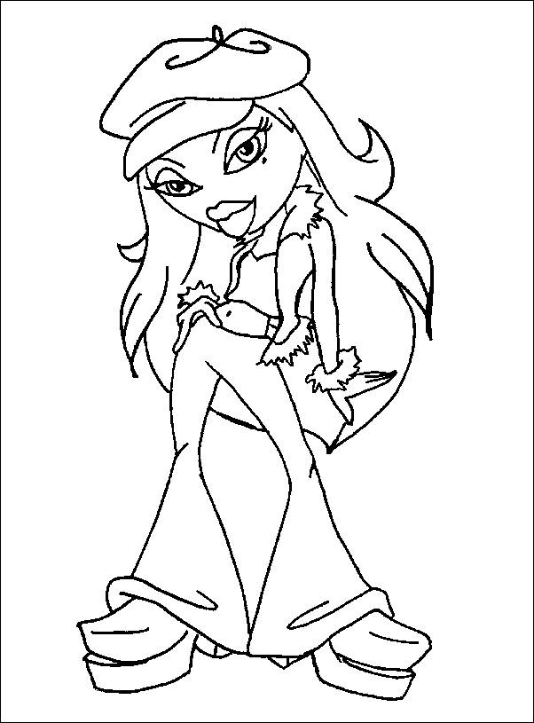 Dibujo para colorear: Bratz (Dibujos animados) #32606 - Dibujos para Colorear e Imprimir Gratis