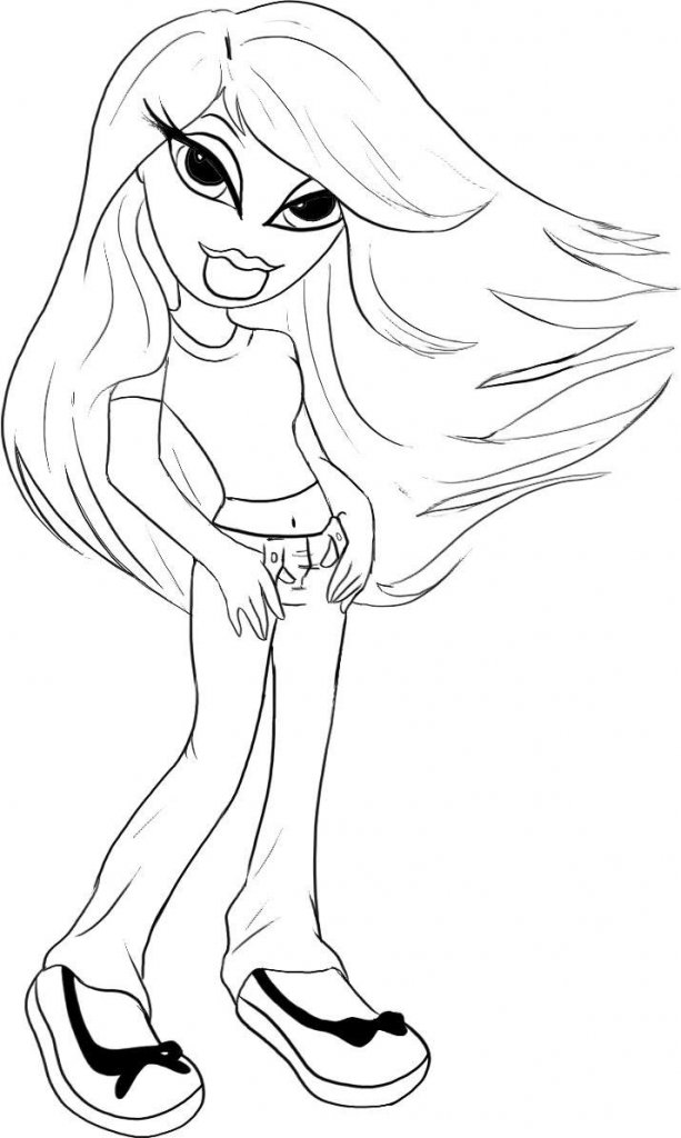 Dibujo para colorear: Bratz (Dibujos animados) #32610 - Dibujos para Colorear e Imprimir Gratis