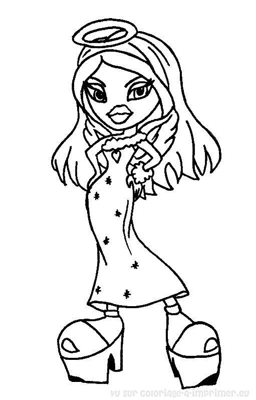 Dibujo para colorear: Bratz (Dibujos animados) #32627 - Dibujos para Colorear e Imprimir Gratis