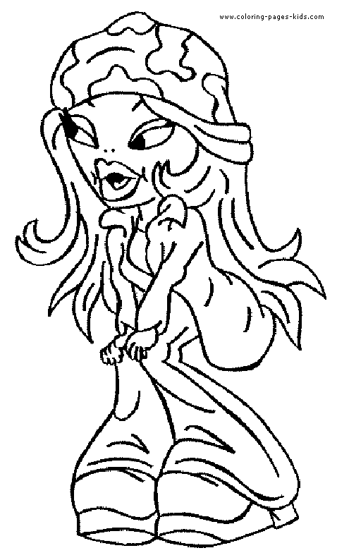 Dibujo para colorear: Bratz (Dibujos animados) #32637 - Dibujos para Colorear e Imprimir Gratis