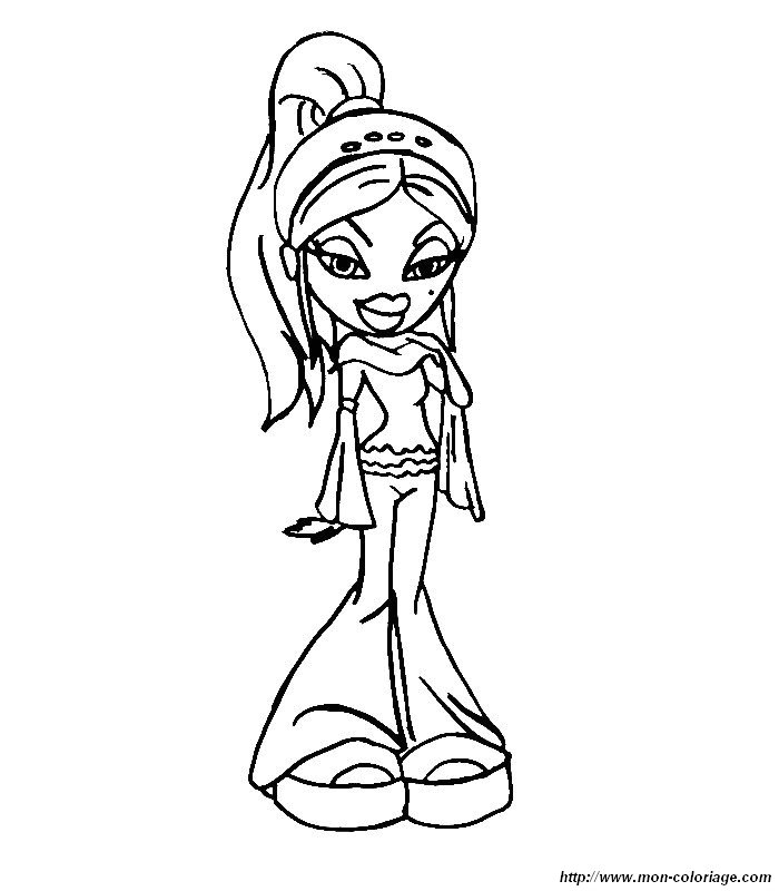 Dibujo para colorear: Bratz (Dibujos animados) #32643 - Dibujos para Colorear e Imprimir Gratis