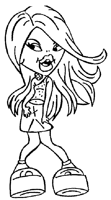 Dibujo para colorear: Bratz (Dibujos animados) #32651 - Dibujos para Colorear e Imprimir Gratis