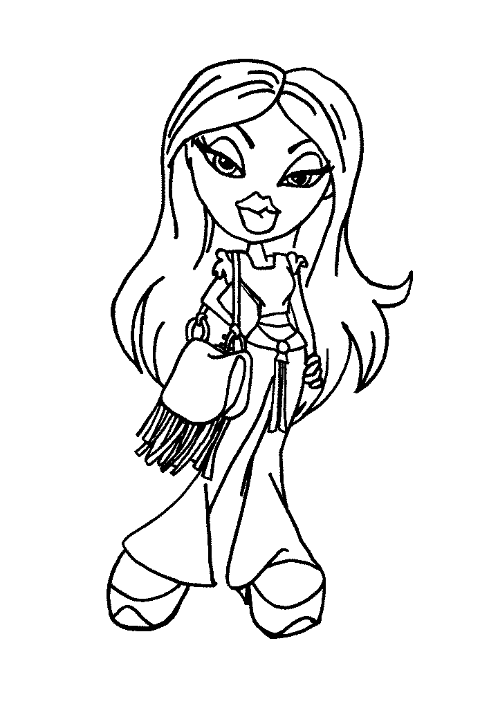 Dibujo para colorear: Bratz (Dibujos animados) #32652 - Dibujos para Colorear e Imprimir Gratis