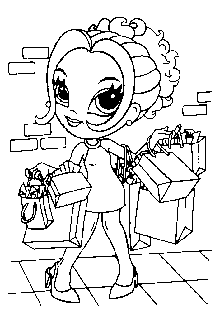 Dibujo para colorear: Bratz (Dibujos animados) #32658 - Dibujos para Colorear e Imprimir Gratis