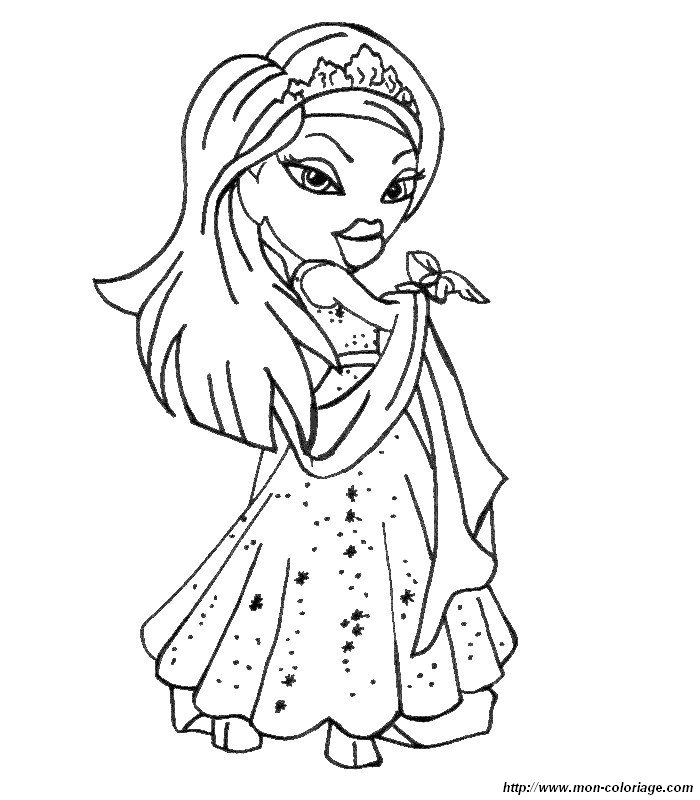 Dibujo para colorear: Bratz (Dibujos animados) #32664 - Dibujos para Colorear e Imprimir Gratis