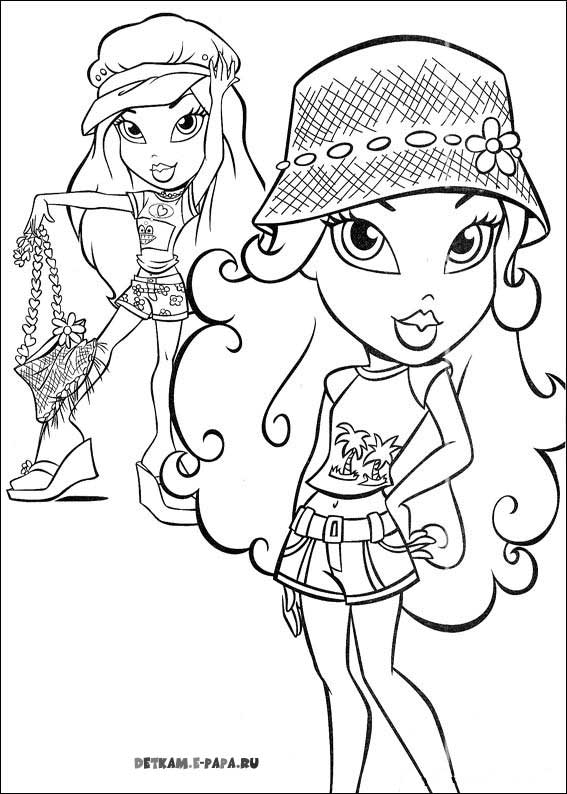 Dibujo para colorear: Bratz (Dibujos animados) #32676 - Dibujos para Colorear e Imprimir Gratis