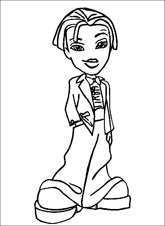 Dibujo para colorear: Bratz (Dibujos animados) #32680 - Dibujos para Colorear e Imprimir Gratis