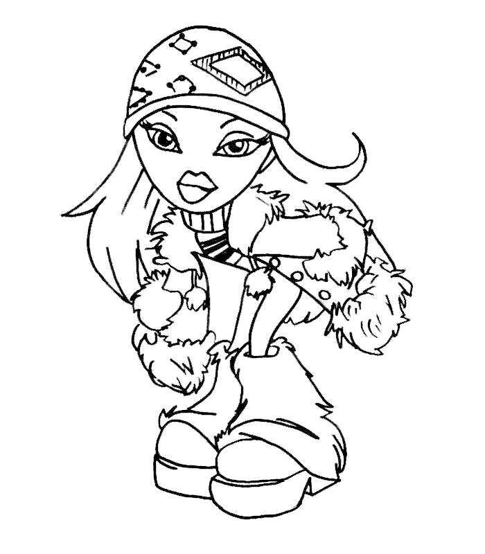 Dibujo para colorear: Bratz (Dibujos animados) #32687 - Dibujos para Colorear e Imprimir Gratis