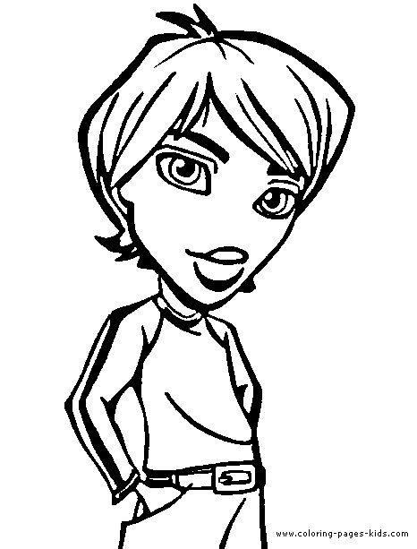 Dibujo para colorear: Bratz (Dibujos animados) #32691 - Dibujos para Colorear e Imprimir Gratis