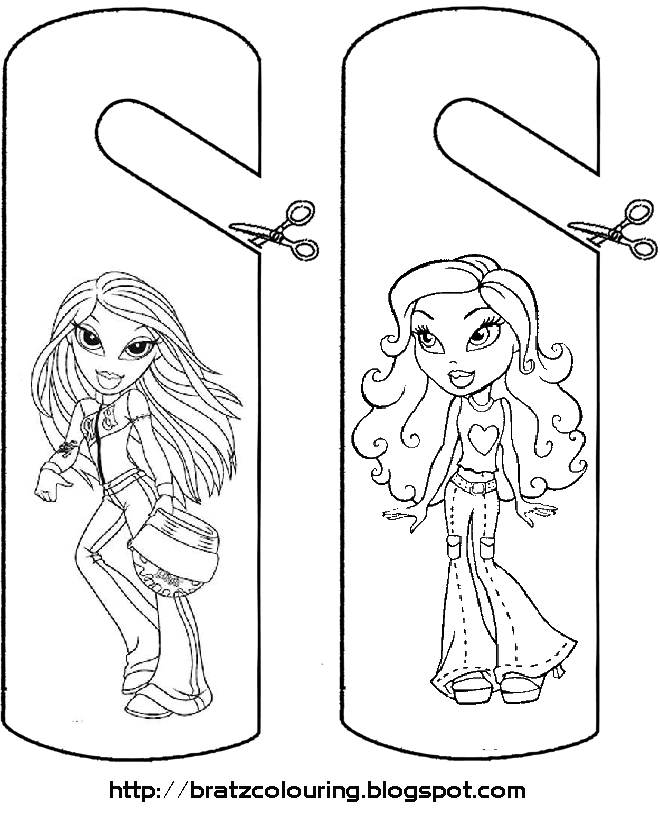 Dibujo para colorear: Bratz (Dibujos animados) #32693 - Dibujos para Colorear e Imprimir Gratis