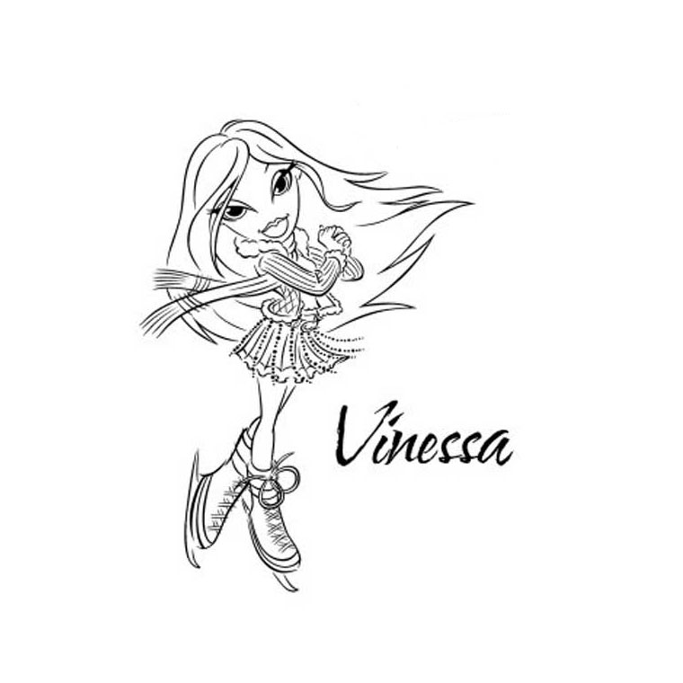 Dibujo para colorear: Bratz (Dibujos animados) #32705 - Dibujos para Colorear e Imprimir Gratis