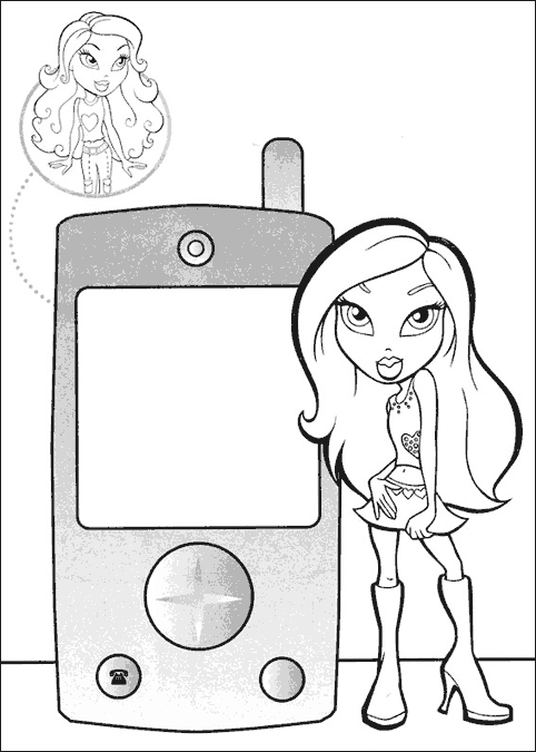 Dibujo para colorear: Bratz (Dibujos animados) #32720 - Dibujos para Colorear e Imprimir Gratis