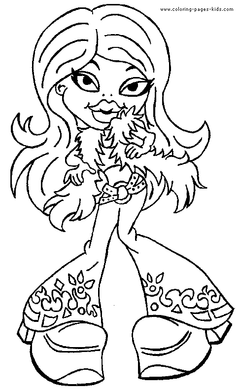 Dibujo para colorear: Bratz (Dibujos animados) #32724 - Dibujos para Colorear e Imprimir Gratis