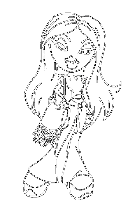 Dibujo para colorear: Bratz (Dibujos animados) #32732 - Dibujos para Colorear e Imprimir Gratis