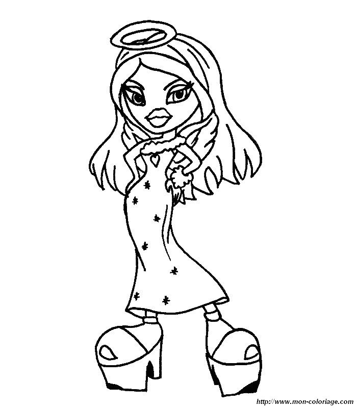 Dibujo para colorear: Bratz (Dibujos animados) #32739 - Dibujos para Colorear e Imprimir Gratis