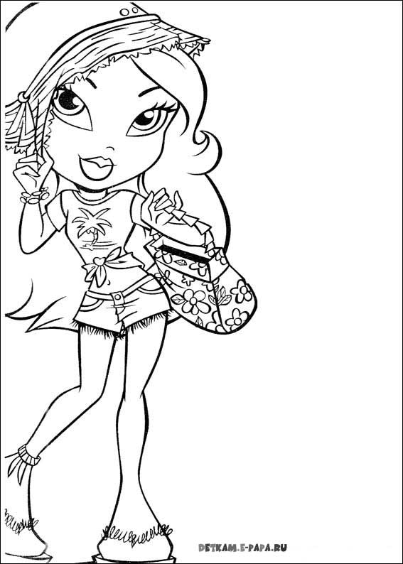 Dibujo para colorear: Bratz (Dibujos animados) #32753 - Dibujos para Colorear e Imprimir Gratis