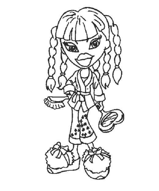 Dibujo para colorear: Bratz (Dibujos animados) #32757 - Dibujos para Colorear e Imprimir Gratis