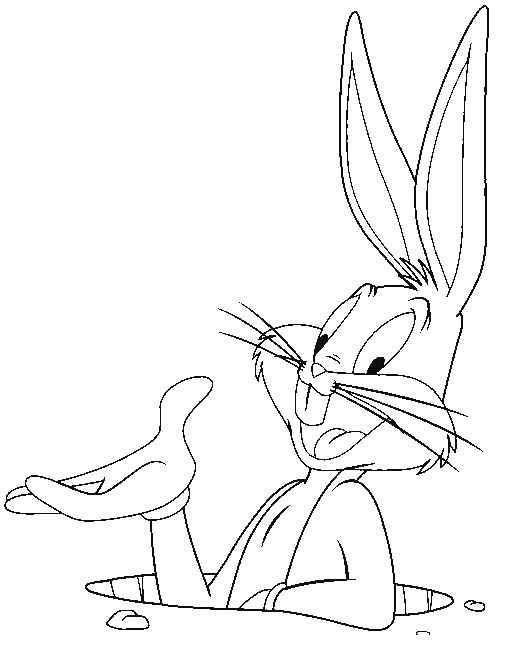 Dibujo para colorear: Bugs Bunny (Dibujos animados) #26312 - Dibujos para Colorear e Imprimir Gratis
