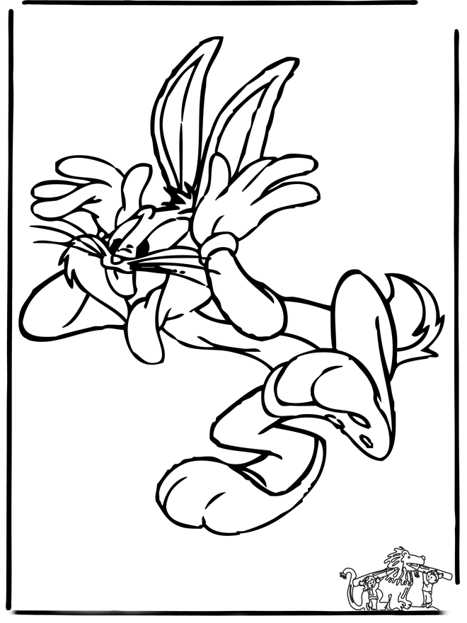 Dibujo para colorear: Bugs Bunny (Dibujos animados) #26341 - Dibujos para Colorear e Imprimir Gratis