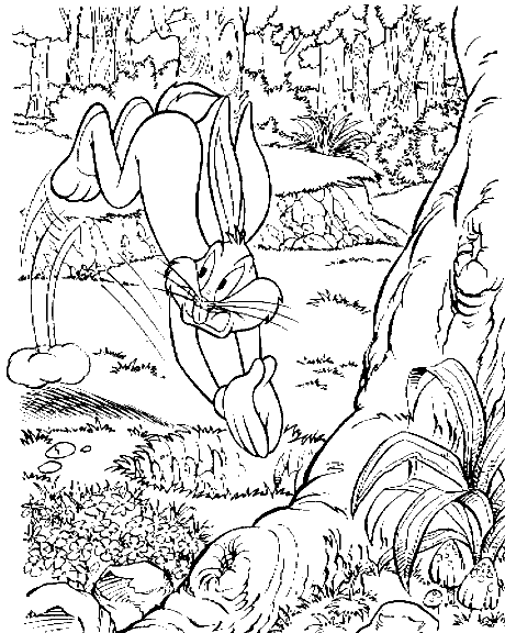 Dibujo para colorear: Bugs Bunny (Dibujos animados) #26345 - Dibujos para Colorear e Imprimir Gratis