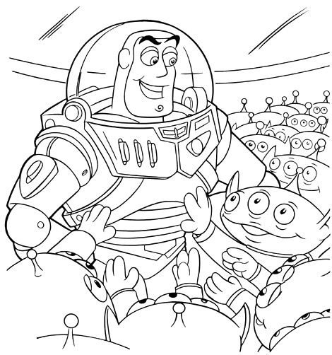 Dibujo para colorear: Buzz Lightyear of Star Command (Dibujos animados) #46697 - Dibujos para Colorear e Imprimir Gratis