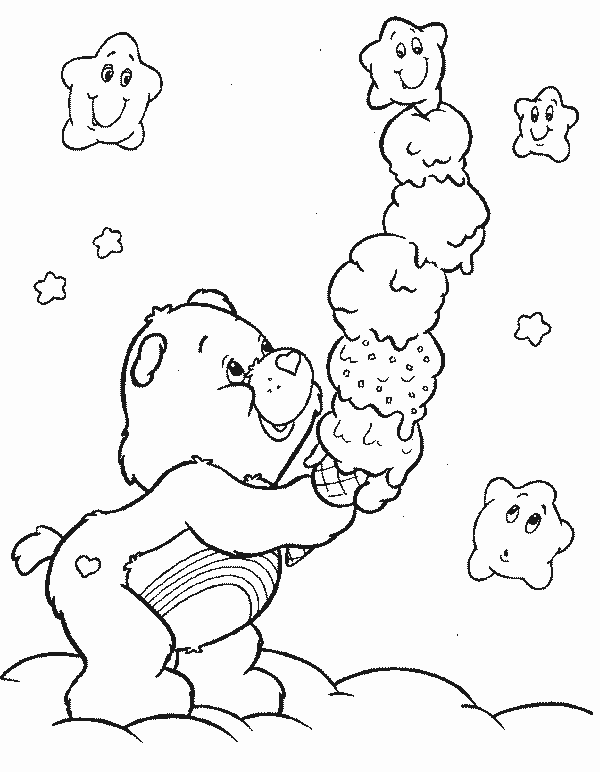 Dibujo para colorear: Care Bears (Dibujos animados) #37138 - Dibujos para Colorear e Imprimir Gratis