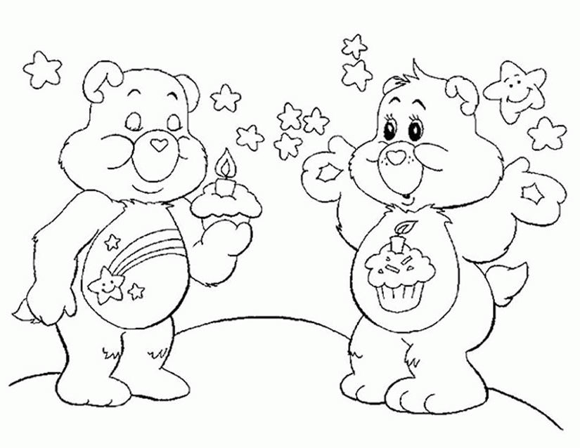 Dibujo para colorear: Care Bears (Dibujos animados) #37143 - Dibujos para Colorear e Imprimir Gratis