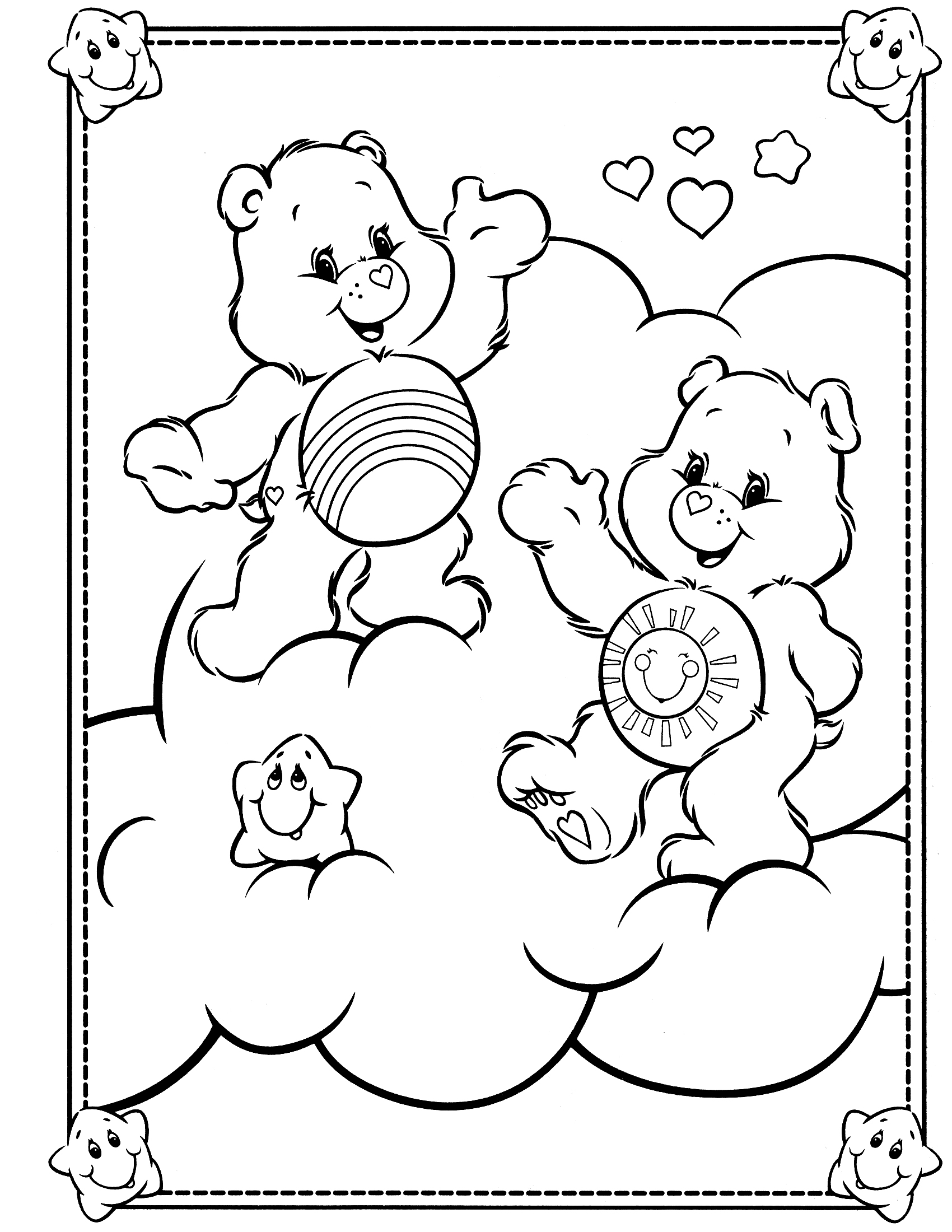 Dibujo para colorear: Care Bears (Dibujos animados) #37178 - Dibujos para Colorear e Imprimir Gratis