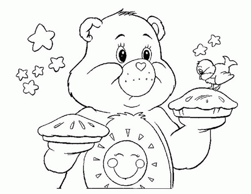 Dibujo para colorear: Care Bears (Dibujos animados) #37188 - Dibujos para Colorear e Imprimir Gratis