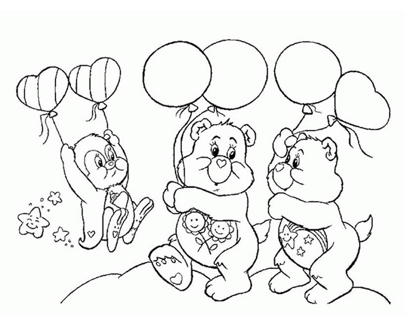 Dibujo para colorear: Care Bears (Dibujos animados) #37195 - Dibujos para Colorear e Imprimir Gratis